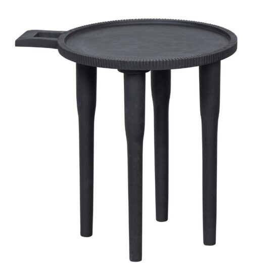 Hoorns Černý mangový odkládací stolek Onam 35
