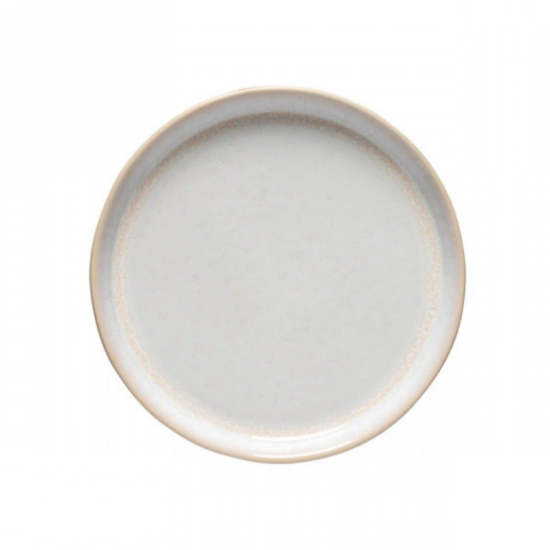 Béžovo bílý dezertní kameninový talíř COSTA