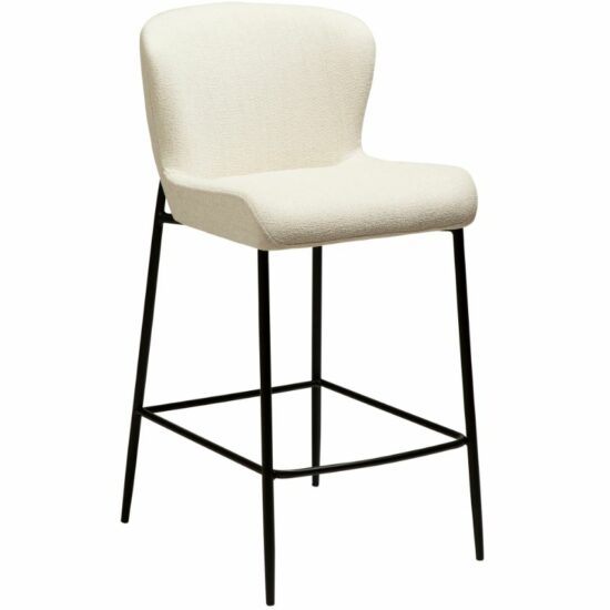 ​​​​​Dan-Form Bílá látková barová židle DAN-FORM