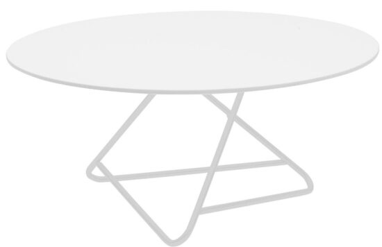 Bílý lakovaný konferenční stolek Softline Tribeca 90