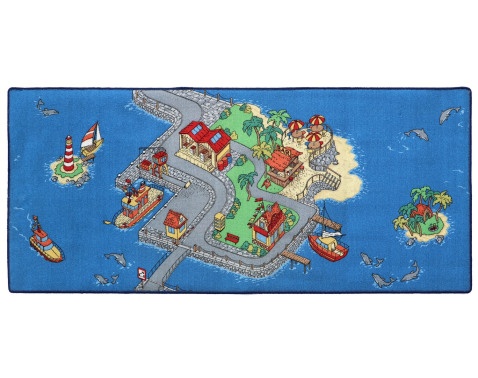 Dětský koberec Ostrov 95x200