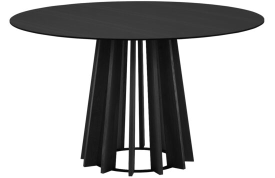 Černý dubový jídelní stůl Micadoni Mojave