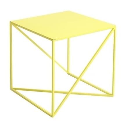 Nordic Design Žlutý kovový konferenční stolek
