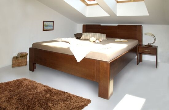 Masivní postel s úložným prostorem k-design 3 -