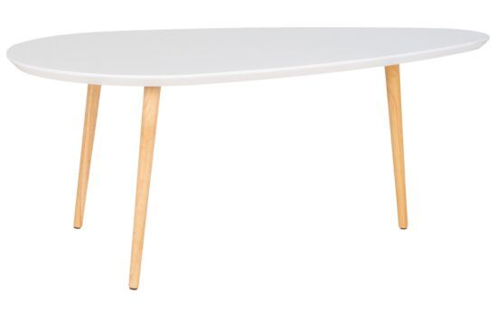 Nordic Living Bílý lakovaný konferenční stolek Vivid