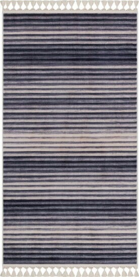 Šedo-béžový pratelný koberec 120x80 cm