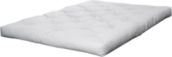 Bílá středně tvrdá futonová matrace 180x200 cm