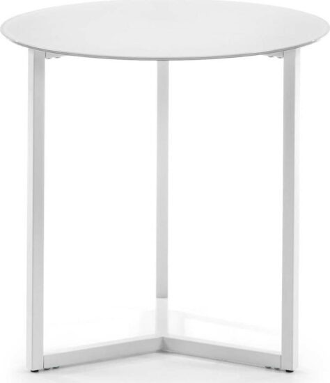 Bílý odkládací stolek Kave Home