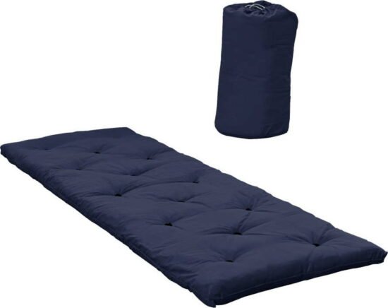 Tmavě modrá futonová matrace 70x190 cm Bed in