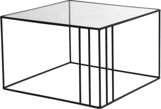 Černý konferenční stolek 55x55 cm
