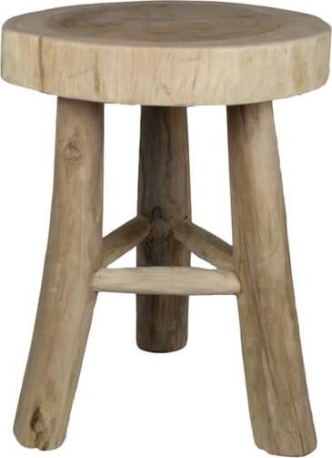 Stolička z neopracovaného dřeva mungur