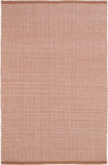 Červený koberec s podílem vlny 200x140