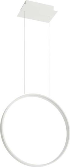 Bílé LED závěsné svítidlo 55x16 cm