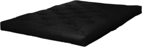 Černá středně tvrdá futonová matrace 120x200 cm