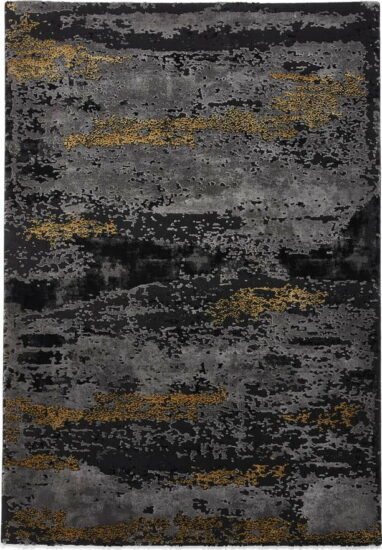 Černo-zlatý koberec 170x120 cm Craft
