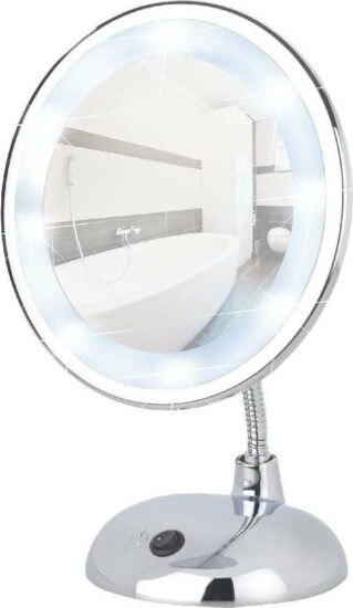 Zvětšovací zrcadlo s LED světlem