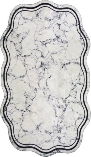 Bílý/šedý koberec 230x160 cm