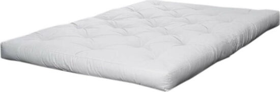 Bílá měkká futonová matrace 90x200 cm
