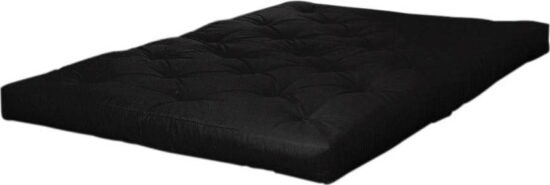 Černá extra tvrdá futonová matrace 200x200 cm