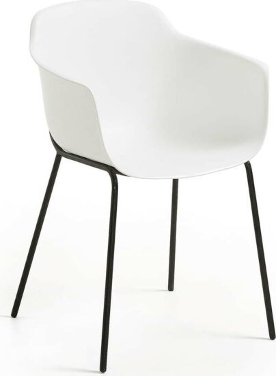 Bílá jídelní židle Kave