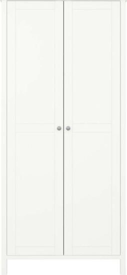 Bílá šatní skříň 89x195 cm