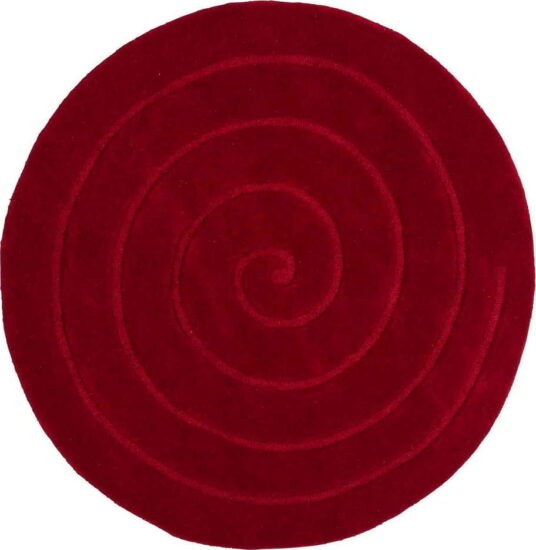 Rubínově červený vlněný koberec Think Rugs