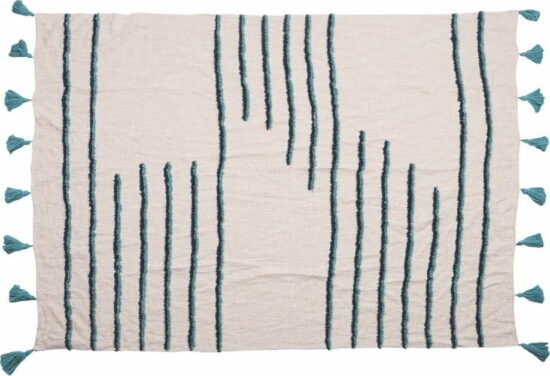 Béžovo-tyrkysový koberec 130x170 cm –