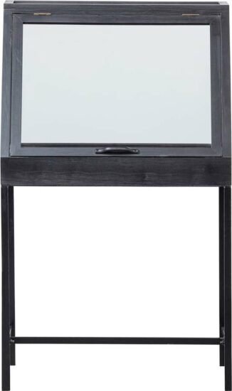 Černá vitrína 65x109 cm Dido