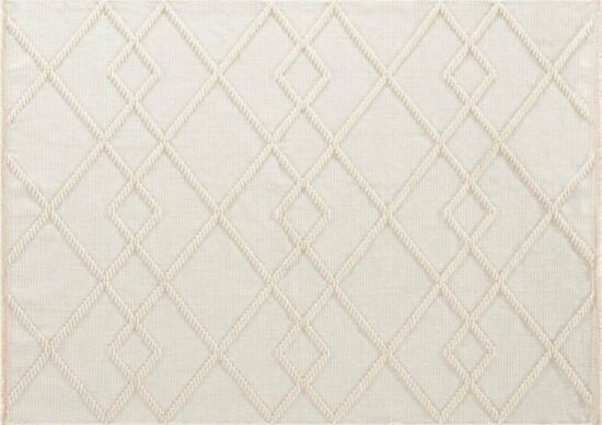 Krémový pratelný koberec 80x145 cm