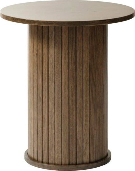 Kulatý odkládací stolek v dekoru dubu ø 50