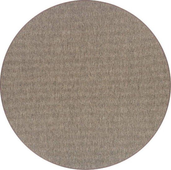 Hnědý kulatý koberec ø 160 cm