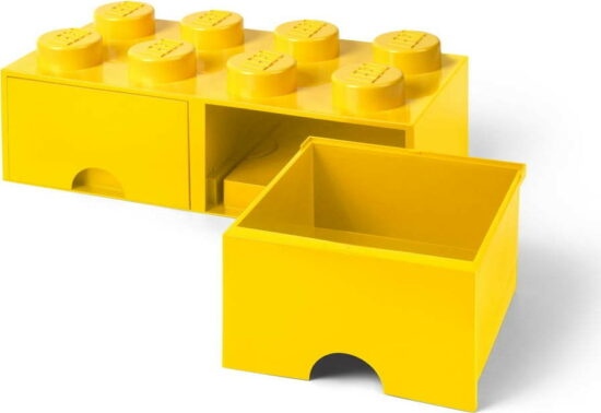 Žlutý úložný box se dvěma