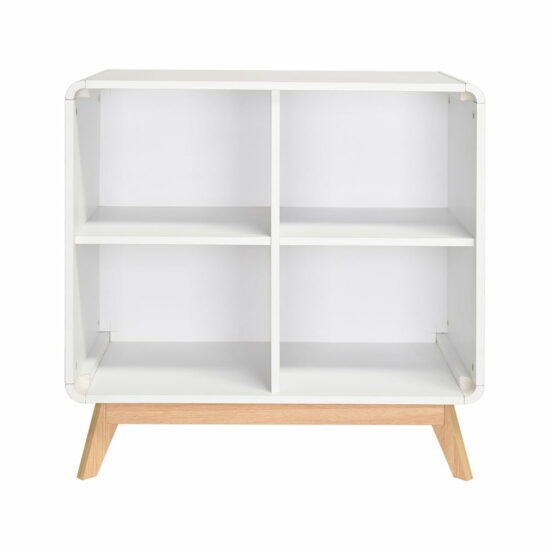 Bílá knihovna 75x75 cm Cassie