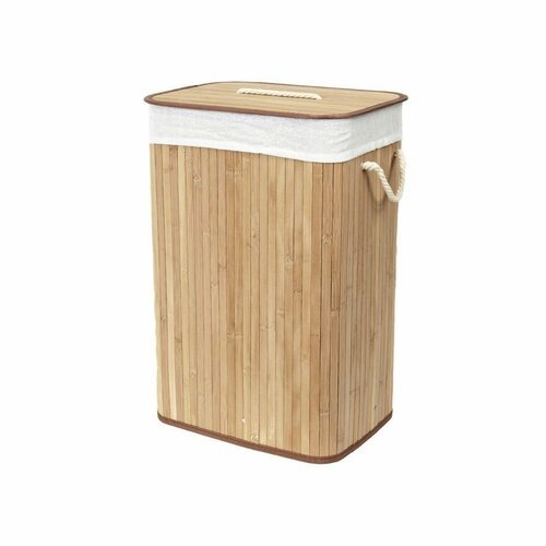 Compactor Bambusový koš na prádlo s víkem Compactor Bamboo -