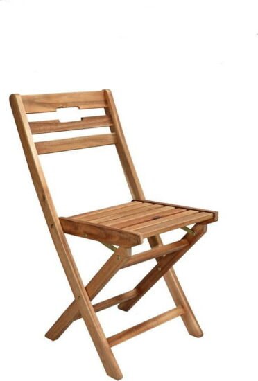 Dřevěné zahradní židle v sadě 2