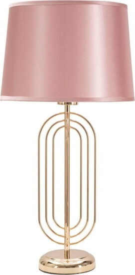 Růžová stolní lampa Mauro