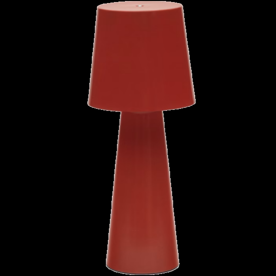 Červená kovová stolní LED lampa Kave
