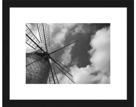 Rámovaný obraz Větrný mlýn 20x25