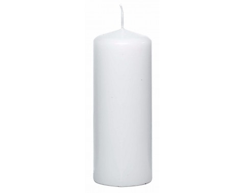 Válcová svíčka bílá