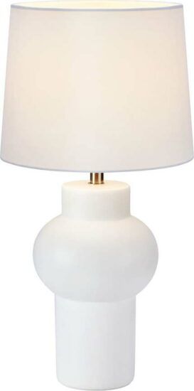 Bílá stolní lampa Shape