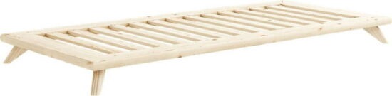 Jednolůžková postel z borovicového dřeva s roštem 90x200