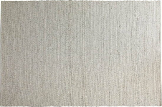 Světle šedý vlněný koberec 290x200 cm