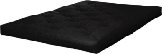 Černá měkká futonová matrace 180x200 cm