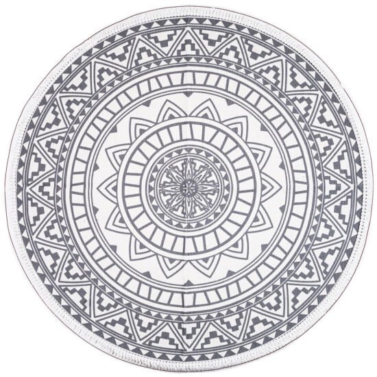 Dakls Kusový koberec Mandala šedá