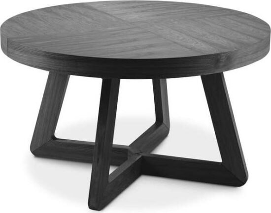 Černý rozkládací stůl z dubového dřeva Windsor &