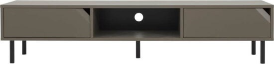 Tmavě šedý TV stolek 177x39 cm