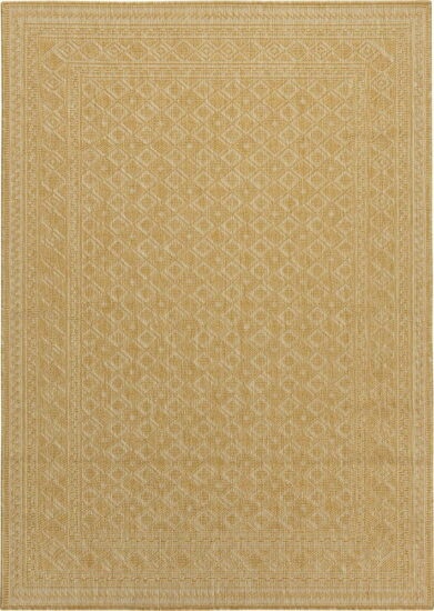 Žlutý venkovní koberec 290x200 cm