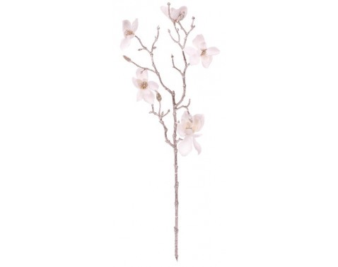 Umělá květina Zasněžená magnolie 65