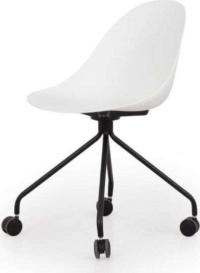 Bílo-černá kancelářská židle