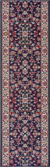 Modrý koberec běhoun 200x80 cm Vintage